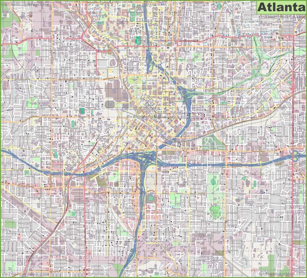 Atlanta Straßenkarte